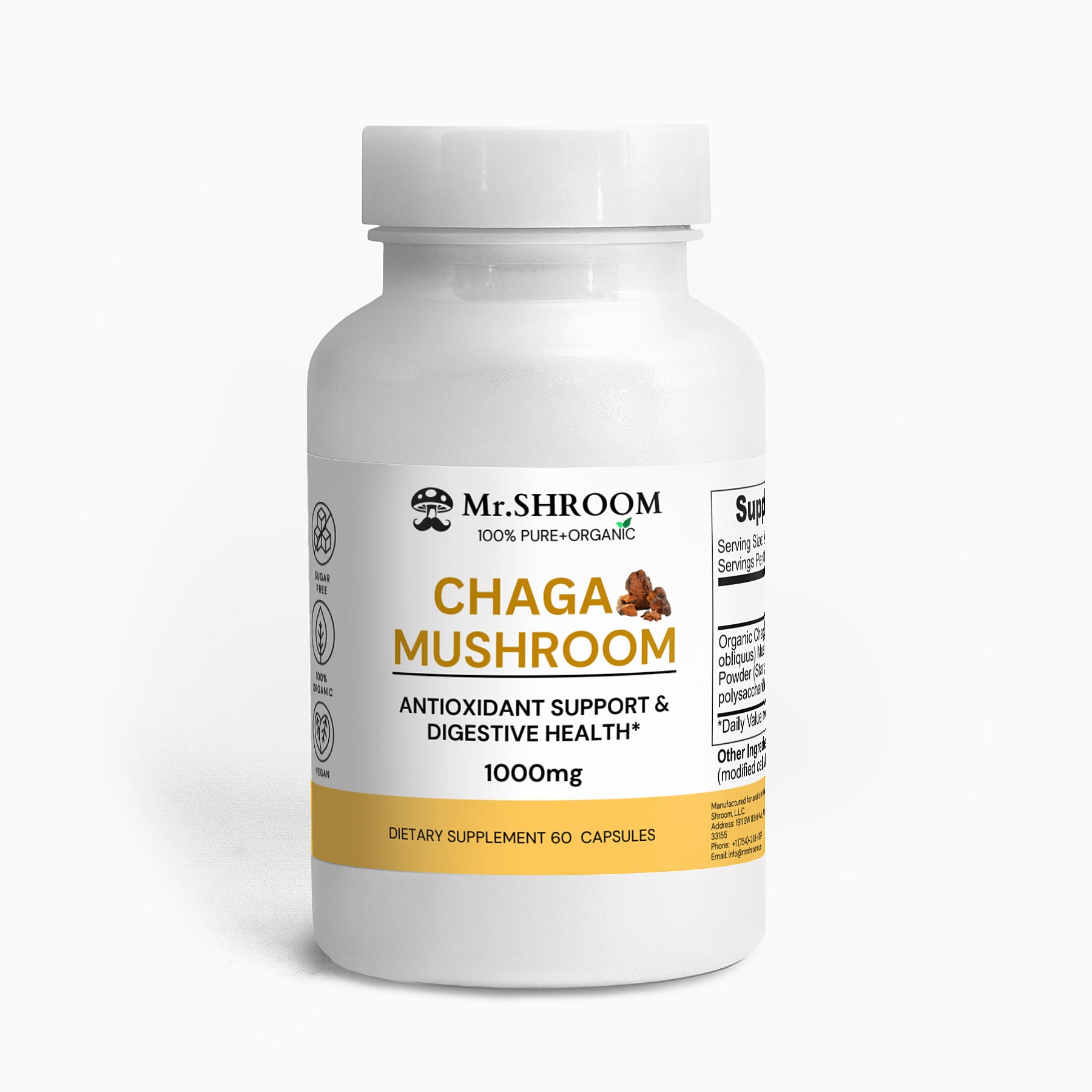 Chaga Mushroom Improve Immunity, Skin and Digestive Health