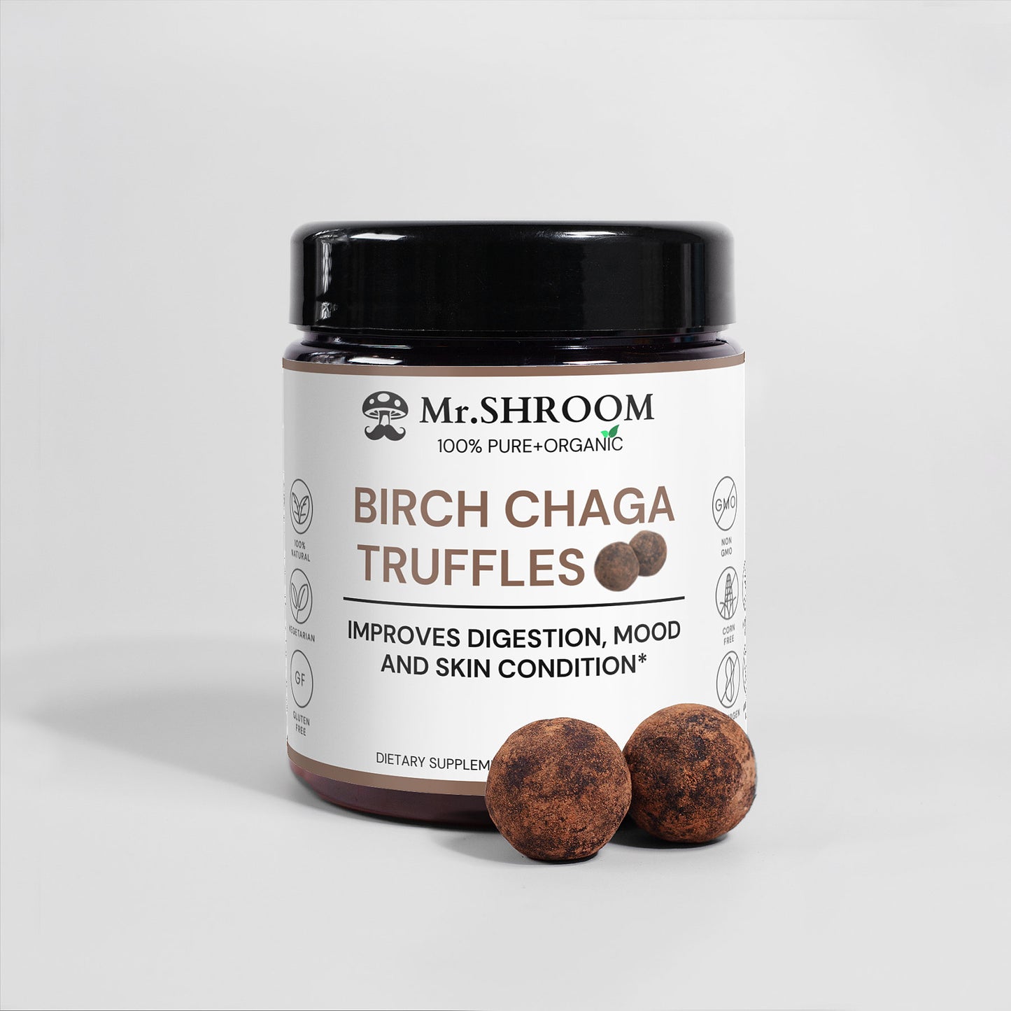 Birch Chaga Truffles-Improves Digestion, Mood and Skin