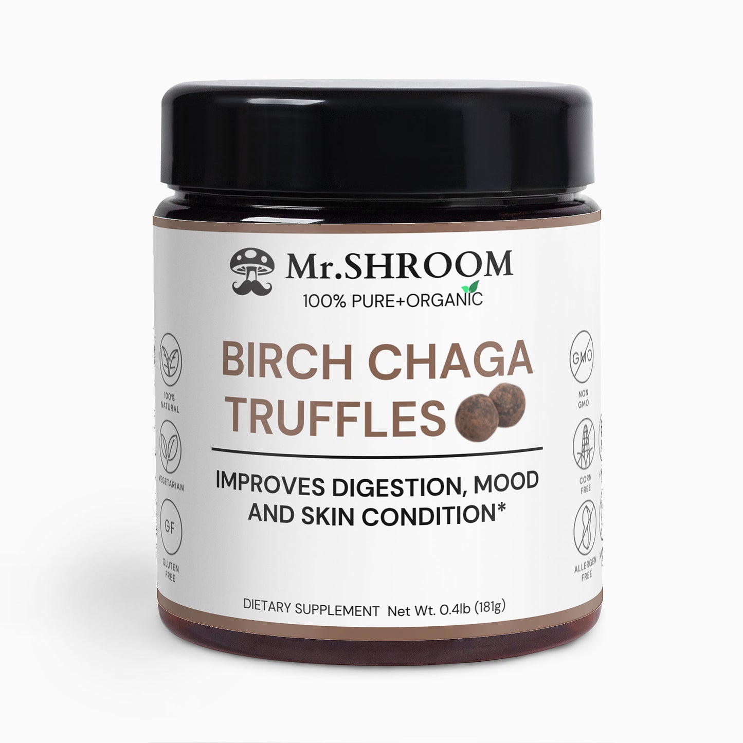 Birch Chaga Truffles-Improves Digestion, Mood and Skin